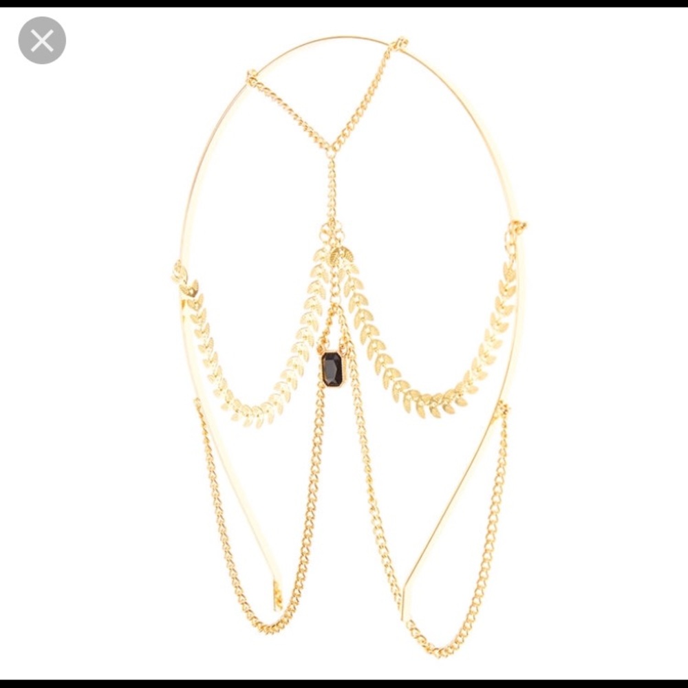 3 for $15 - Gold Chain Accent Headband